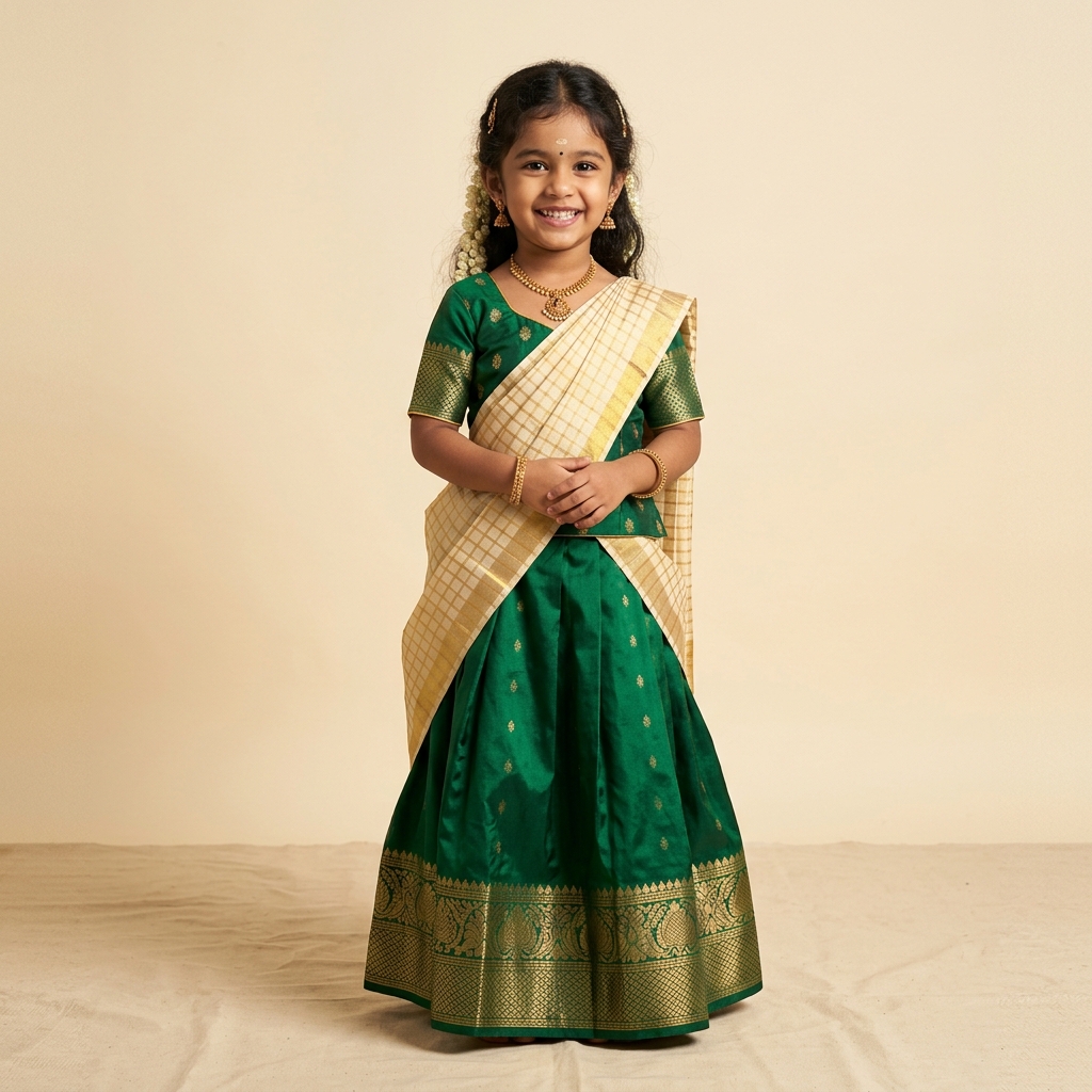 Kids Pattu Pavadai